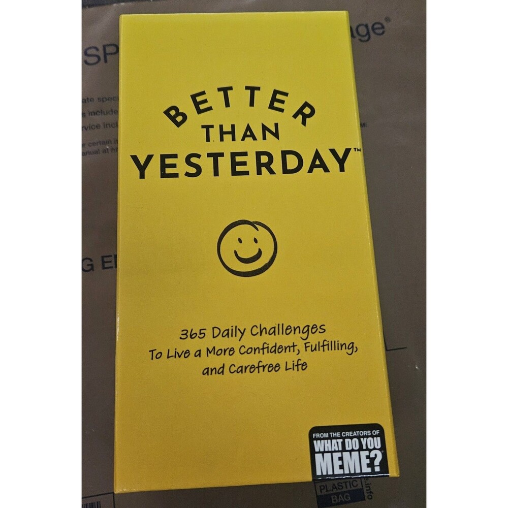 Better Than Yesterday Card Game Of 365 Daily Challenges 2022 Ages 16+✅ Authentic